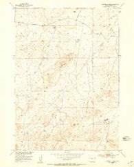 Campbell Ridge Wyoming Historical topographic map, 1:24000 scale, 7.5 X 7.5 Minute, Year 1953