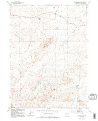 Campbell Ridge Wyoming Historical topographic map, 1:24000 scale, 7.5 X 7.5 Minute, Year 1953