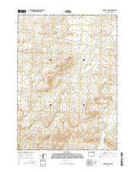 Campbell Ridge Wyoming Current topographic map, 1:24000 scale, 7.5 X 7.5 Minute, Year 2015