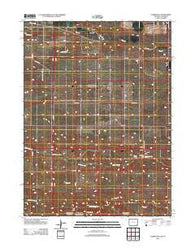 Campstool Wyoming Historical topographic map, 1:24000 scale, 7.5 X 7.5 Minute, Year 2012