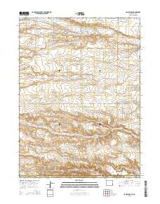 Campstool Wyoming Current topographic map, 1:24000 scale, 7.5 X 7.5 Minute, Year 2015
