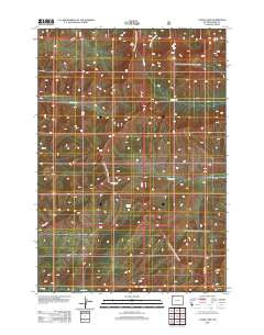 Canoe Lake Wyoming Historical topographic map, 1:24000 scale, 7.5 X 7.5 Minute, Year 2012