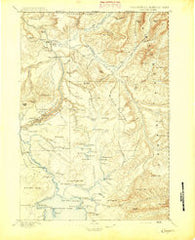 Canyon Wyoming Historical topographic map, 1:125000 scale, 30 X 30 Minute, Year 1895