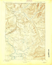 Canyon Wyoming Historical topographic map, 1:125000 scale, 30 X 30 Minute, Year 1895