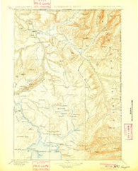 Canyon Wyoming Historical topographic map, 1:125000 scale, 30 X 30 Minute, Year 1901