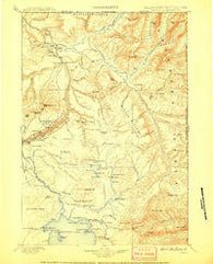 Canyon Wyoming Historical topographic map, 1:125000 scale, 30 X 30 Minute, Year 1907