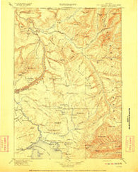 Canyon Wyoming Historical topographic map, 1:125000 scale, 30 X 30 Minute, Year 1911