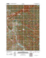 Canyon Village Wyoming Historical topographic map, 1:24000 scale, 7.5 X 7.5 Minute, Year 2012