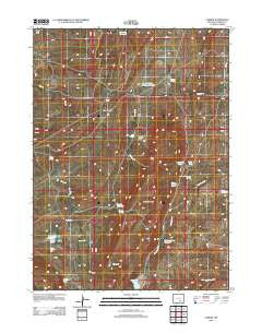 Carbon Wyoming Historical topographic map, 1:24000 scale, 7.5 X 7.5 Minute, Year 2012