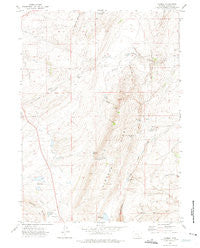 Carbon Wyoming Historical topographic map, 1:24000 scale, 7.5 X 7.5 Minute, Year 1971
