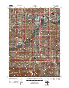 Careyhurst Wyoming Historical topographic map, 1:24000 scale, 7.5 X 7.5 Minute, Year 2012