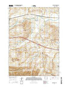 Careyhurst Wyoming Current topographic map, 1:24000 scale, 7.5 X 7.5 Minute, Year 2015