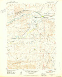 Careyhurst Wyoming Historical topographic map, 1:24000 scale, 7.5 X 7.5 Minute, Year 1950