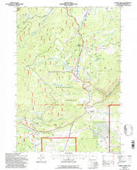 Caribou Creek Wyoming Historical topographic map, 1:24000 scale, 7.5 X 7.5 Minute, Year 1993
