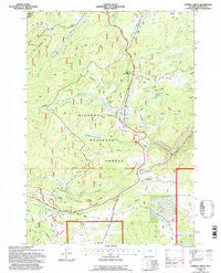 Caribou Creek Wyoming Historical topographic map, 1:24000 scale, 7.5 X 7.5 Minute, Year 1993