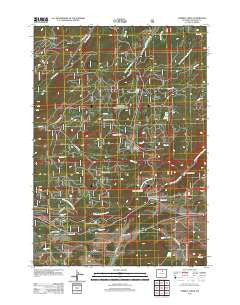 Caribou Creek Wyoming Historical topographic map, 1:24000 scale, 7.5 X 7.5 Minute, Year 2012