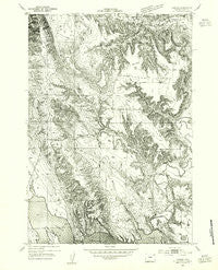 Carlile Wyoming Historical topographic map, 1:24000 scale, 7.5 X 7.5 Minute, Year 1954