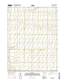 Carpenter Wyoming Current topographic map, 1:24000 scale, 7.5 X 7.5 Minute, Year 2015