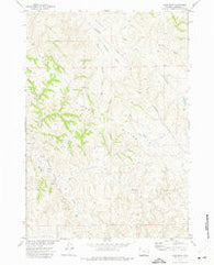 Carr Draw Wyoming Historical topographic map, 1:24000 scale, 7.5 X 7.5 Minute, Year 1972