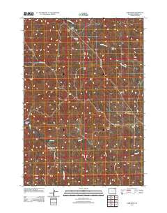 Carr Draw Wyoming Historical topographic map, 1:24000 scale, 7.5 X 7.5 Minute, Year 2012