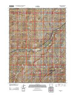 Carter Wyoming Historical topographic map, 1:24000 scale, 7.5 X 7.5 Minute, Year 2012
