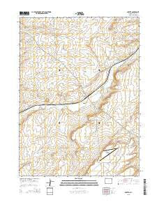 Carter Wyoming Current topographic map, 1:24000 scale, 7.5 X 7.5 Minute, Year 2015