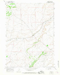 Carter Wyoming Historical topographic map, 1:24000 scale, 7.5 X 7.5 Minute, Year 1964