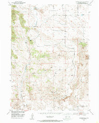 Casebier Hill Wyoming Historical topographic map, 1:24000 scale, 7.5 X 7.5 Minute, Year 1950