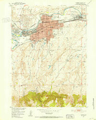 Casper Wyoming Historical topographic map, 1:24000 scale, 7.5 X 7.5 Minute, Year 1951