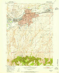Casper Wyoming Historical topographic map, 1:24000 scale, 7.5 X 7.5 Minute, Year 1951