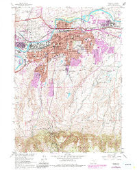 Casper Wyoming Historical topographic map, 1:24000 scale, 7.5 X 7.5 Minute, Year 1961