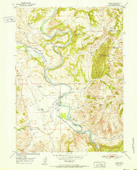 Cassa Wyoming Historical topographic map, 1:24000 scale, 7.5 X 7.5 Minute, Year 1952