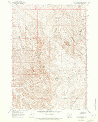 Castle Gardens Wyoming Historical topographic map, 1:24000 scale, 7.5 X 7.5 Minute, Year 1966