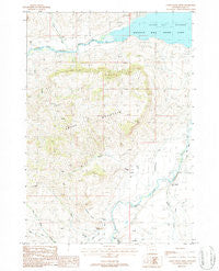 Castle Rock Creek Wyoming Historical topographic map, 1:24000 scale, 7.5 X 7.5 Minute, Year 1987