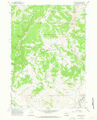 Castle Rock Wyoming Historical topographic map, 1:24000 scale, 7.5 X 7.5 Minute, Year 1967