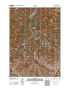 Castle Rock Wyoming Historical topographic map, 1:24000 scale, 7.5 X 7.5 Minute, Year 2012