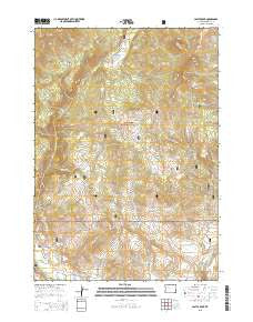 Castle Rock Wyoming Current topographic map, 1:24000 scale, 7.5 X 7.5 Minute, Year 2015