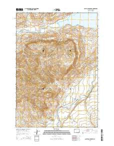 Castle Rock Creek Wyoming Current topographic map, 1:24000 scale, 7.5 X 7.5 Minute, Year 2015