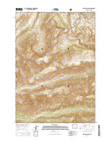Cathedral Peak Wyoming Current topographic map, 1:24000 scale, 7.5 X 7.5 Minute, Year 2015