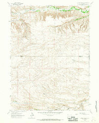 Cattail Ranch Wyoming Historical topographic map, 1:24000 scale, 7.5 X 7.5 Minute, Year 1963