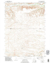 Cattail Ranch Wyoming Historical topographic map, 1:24000 scale, 7.5 X 7.5 Minute, Year 1990
