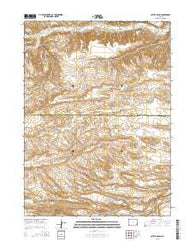 Cattail Ranch Wyoming Current topographic map, 1:24000 scale, 7.5 X 7.5 Minute, Year 2015