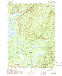 Cave Falls Wyoming Historical topographic map, 1:24000 scale, 7.5 X 7.5 Minute, Year 1989