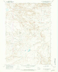 Cave Gulch Reservoir Wyoming Historical topographic map, 1:24000 scale, 7.5 X 7.5 Minute, Year 1968