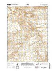 Cave Gulch Reservoir Wyoming Current topographic map, 1:24000 scale, 7.5 X 7.5 Minute, Year 2015