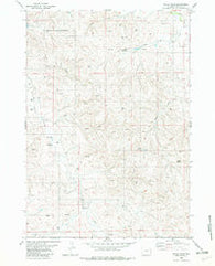 Cedar Draw Wyoming Historical topographic map, 1:24000 scale, 7.5 X 7.5 Minute, Year 1982