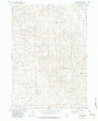 Cedar Draw Wyoming Historical topographic map, 1:24000 scale, 7.5 X 7.5 Minute, Year 1982