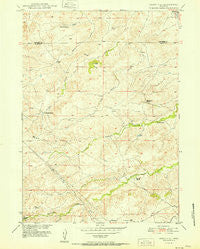 Cedar Hill Wyoming Historical topographic map, 1:24000 scale, 7.5 X 7.5 Minute, Year 1951