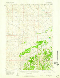 Cedar Ridge Wyoming Historical topographic map, 1:62500 scale, 15 X 15 Minute, Year 1957