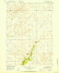 Cedar Top Wyoming Historical topographic map, 1:24000 scale, 7.5 X 7.5 Minute, Year 1950